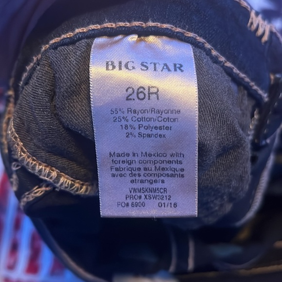 Big Star Skinny Jean Size 26 - Picture 3 of 5